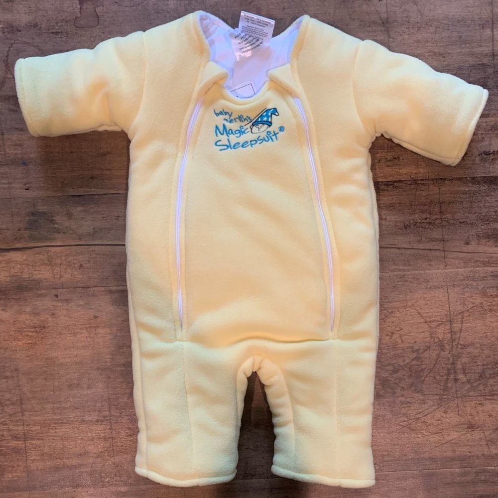 Baby Merlin's Cotton Magic Sleepsuit, LARGE 6-9m